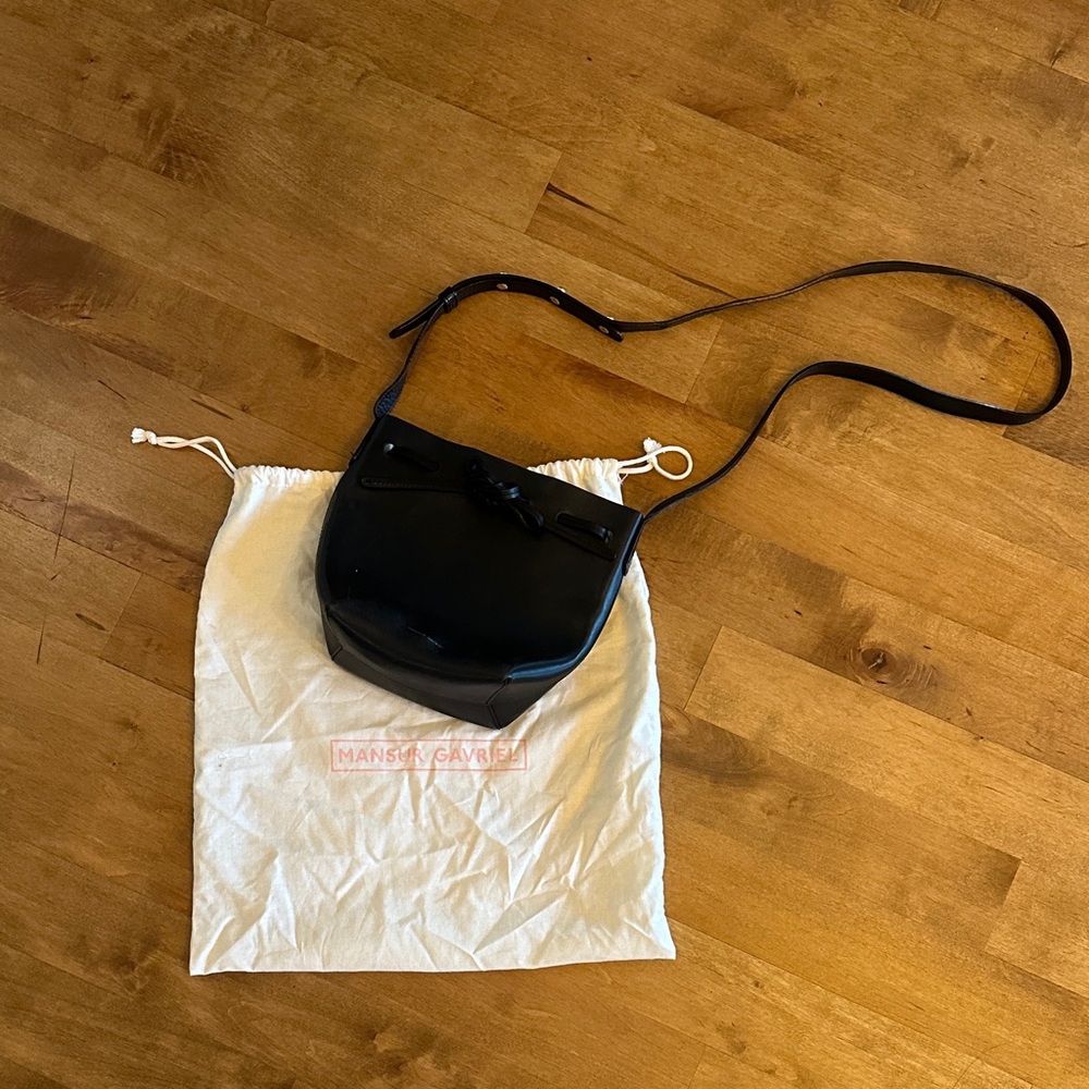 Mansur Gavriel Elegant Black Crossbody Bag